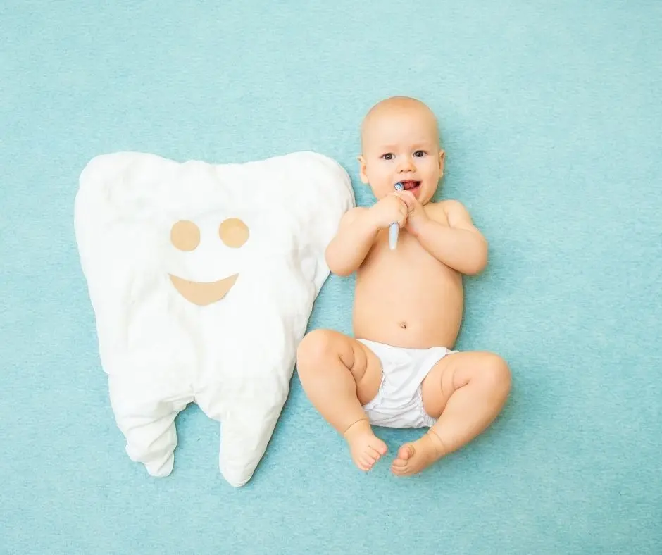 baby at dentist